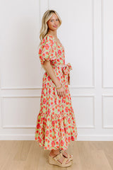 Sweet Skies Floral Midi Dress