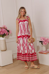 Villa Bound Floral Midi Dress