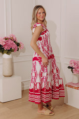 Villa Bound Floral Midi Dress
