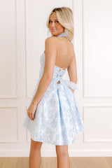 Twirl The Night Away Jacquard Mini Dress