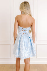 Twirl The Night Away Jacquard Mini Dress