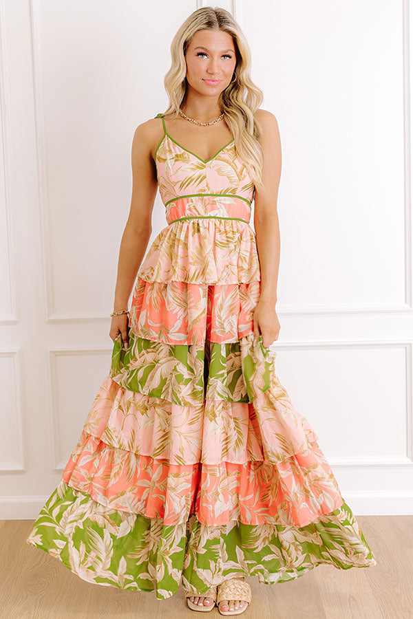 Tropical Daydream Tiered Maxi Dress