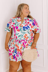 Sunday Social Floral Mini Dress Curves