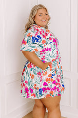 Sunday Social Floral Mini Dress Curves