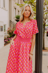 Santorini Bliss Maxi Dress in Pink