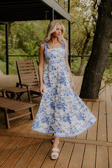 Graceful Smile Floral Maxi Dress