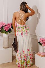 Whimsical Moment Floral Maxi Dress