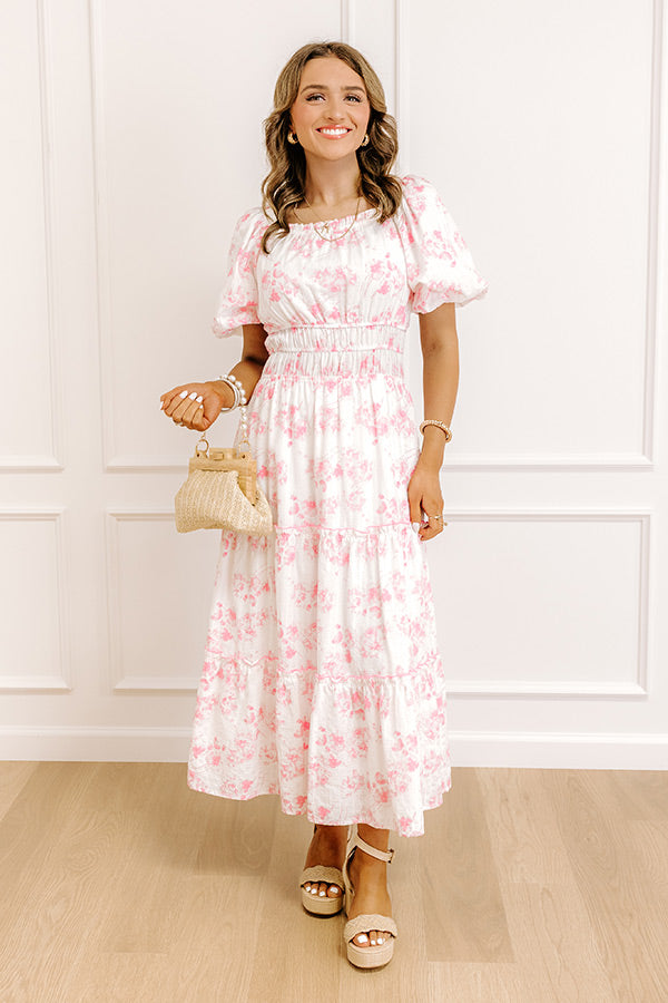 Sweet Pea Floral Midi Dress