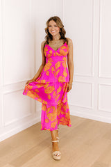 Serene Energy Floral Midi Dress