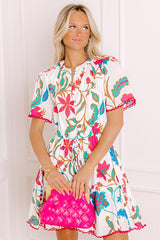 Sip in Style Floral Mini Dress