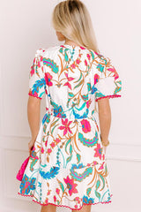 Sip in Style Floral Mini Dress