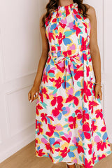 Sunny Disposition Floral Midi Dress