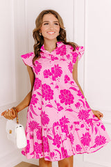 Vineyard Petals Floral Mini Dress