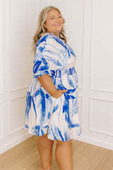 Watercolor Weekend Mini Dress Curves