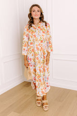 Sunny Views Floral Midi Dress