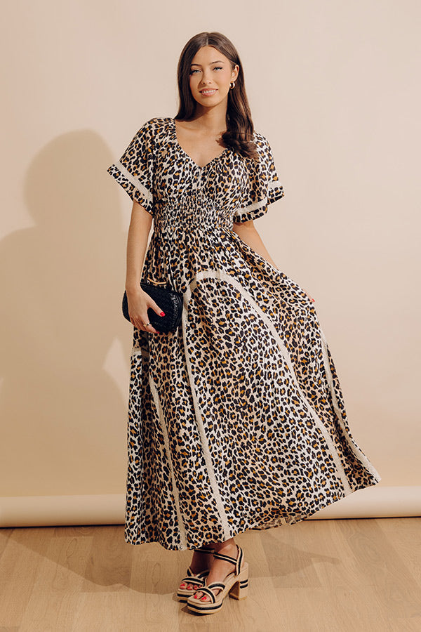 Sassy Statement Leopard Maxi Dress