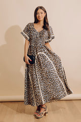 Sassy Statement Leopard Maxi Dress