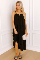 Villa Views Midi Dress in Black