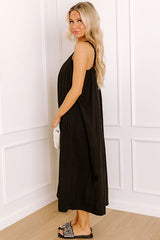 Villa Views Midi Dress in Black