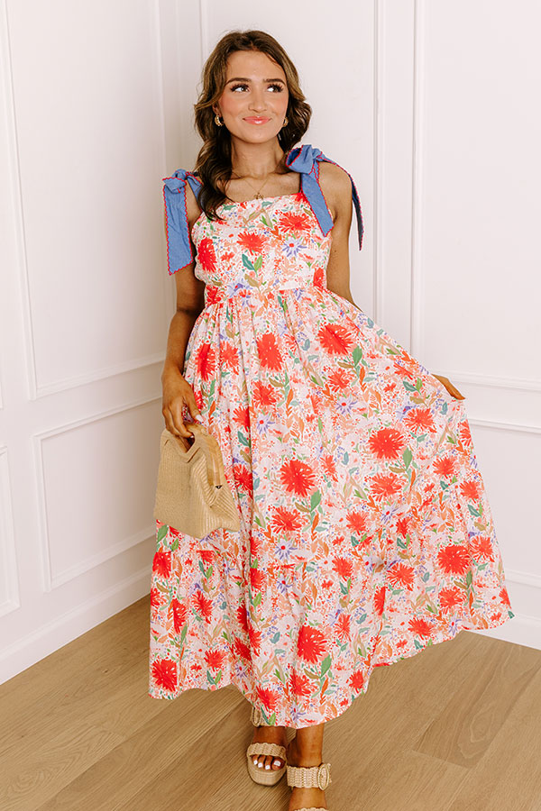 Strolling Through Granada Floral Maxi Dress
