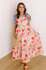 Strolling Through Granada Floral Maxi Dress