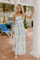 Villa Charm Floral Maxi Dress