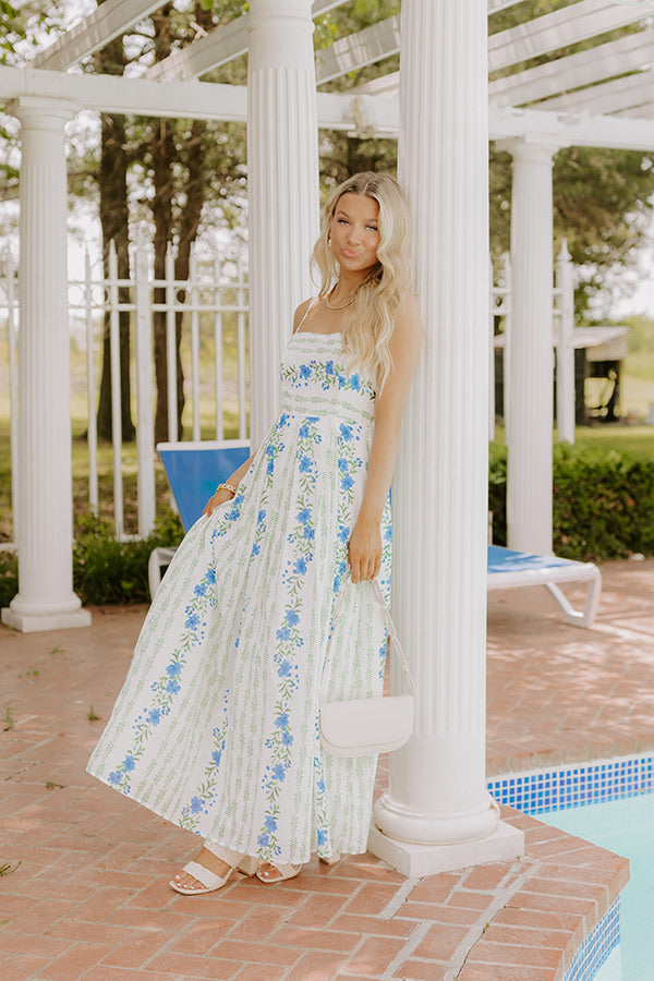 Villa Charm Floral Maxi Dress