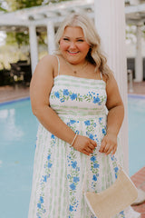 Villa Charm Floral Maxi Dress Curves
