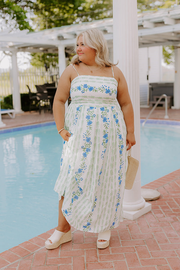 Villa Charm Floral Maxi Dress Curves