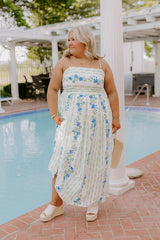 Villa Charm Floral Maxi Dress Curves