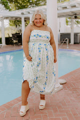 Villa Charm Floral Maxi Dress Curves