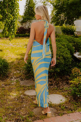 Zanzibar Dream Satin Maxi Dress