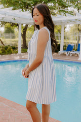 Seaside Escape Stripe Mini Dress