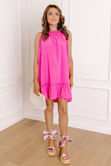 Evenfall Muse Mini Dress in Pink