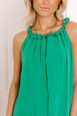 Evenfall Muse Mini Dress in Green