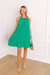 Evenfall Muse Mini Dress in Green