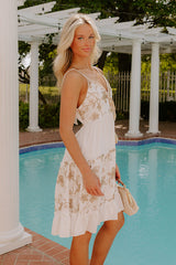 Seaside Bliss Embroidered Mini Dress