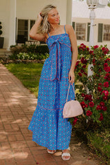 Botanic Bash Front Tie Maxi Dress