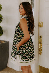 Lively Laughs Floral Mini Dress in Black