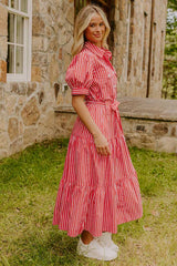 Picnic Date Stripe Midi Dress