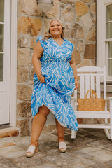 Ocean Whisper Midi Dress Curves