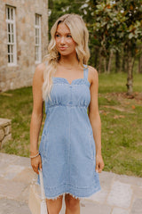 Downtown Diva Denim Mini Dress