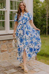 Catalina Island Views Floral Maxi Dress