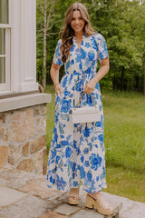 Catalina Island Views Floral Maxi Dress
