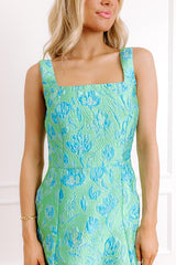 Loving Glance Jacquard Mini Dress