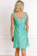 Loving Glance Jacquard Mini Dress