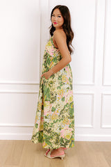 Golden Hour Chic Linen-Blend Midi Dress