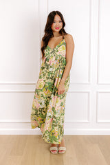 Golden Hour Chic Linen-Blend Midi Dress