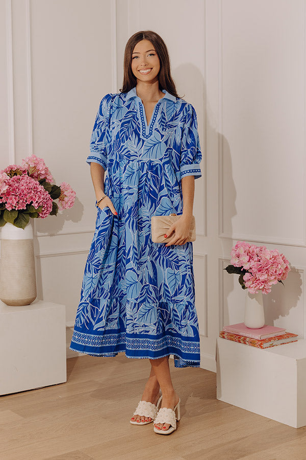 Bloom Bliss Getaway Floral Midi Dress