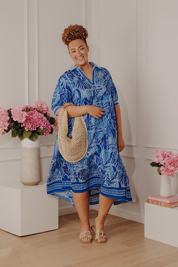 Bloom Bliss Getaway Floral Midi Dress Curves